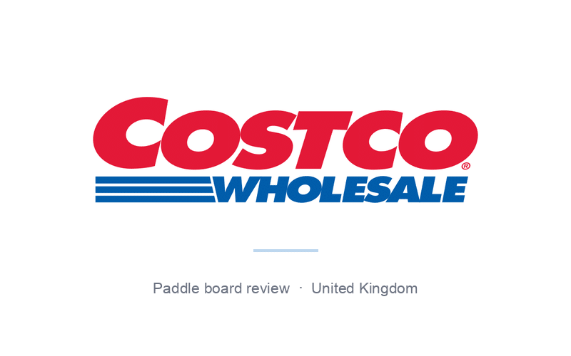 Costco Wholesale logo, UK paddle board review