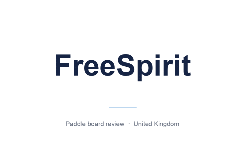 FreeSpirit wordmark, UK paddle board review